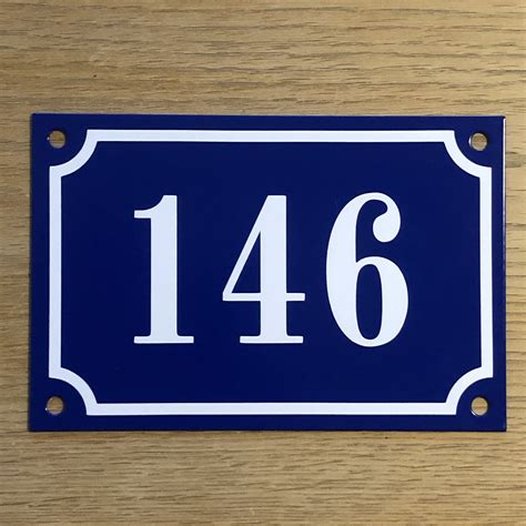 french house number plates